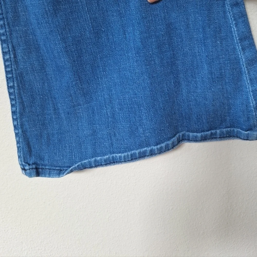 Y2K True Religion Womens Mid Rise Slim Thigh Flare Jeans Size 31x35 - Picture 7 of 10
